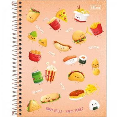 Imagem de Caderno Espiral Capa Dura Universitário 1 Matéria Taste 80 Folhas Tilibra Laranja