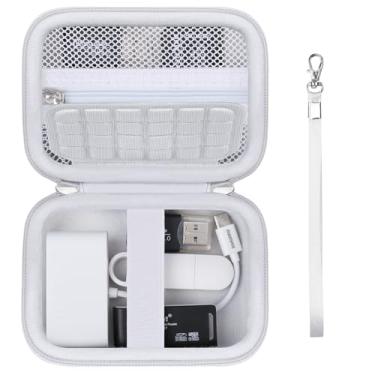 Imagem de Supmay Capa organizadora para leitores de cartões de memória de computador compatível com leitor de cartão SD, leitor de cartão SD USB C, cartão TF, cartão micro SD, bolsa de armazenamento de