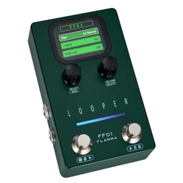 Imagem de FLAMMA Pedal De Guitarra Looper, Ff01 Com 40 Slots, Tempo Loop 160 Minutos, Tela Pedais Estéreo Para Guitarra/Baixo, Fade Out, Gerenciamento Dados Usb