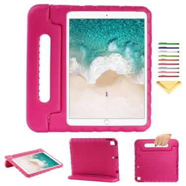 Imagem de UUcovers Capa infantil para iPad Air 3ª geração de 10,5 polegadas 2019, com alça giratória/suporte conversível, macio, à prova de choque, EVA leve, suporte para meninas e meninos, capa protetora para