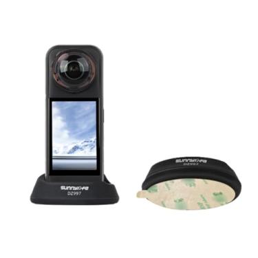 Imagem de YUULNMOP Base de silicone para acessórios Insta360 X 5 X4, suporte de carro e suporte de mesa antiderrapante suporte de câmera base de suspensão estabilizador adaptador para Insta 360 X5 (versão de