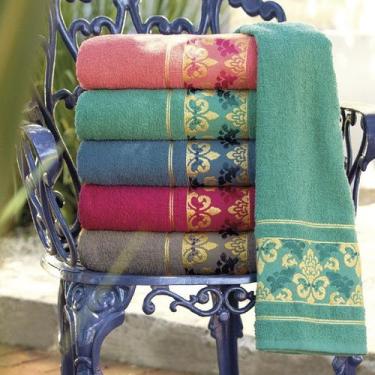 Imagem de Toalha de Banho Delicata Splendore 70cm x 1,30m - Atlântica, Verde