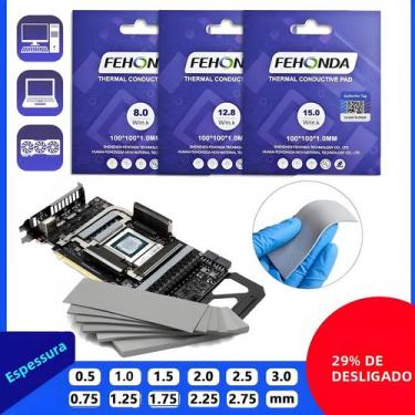 Imagem de Almofada Térmica Condutiva Macia Personalizada 15W 12W 8W Fehonda GPU 