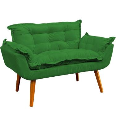 Imagem de Kit Namoradeira Decorativa + 2 Poltronas Para Sala Recepção Manicure Consultório Alice Suede