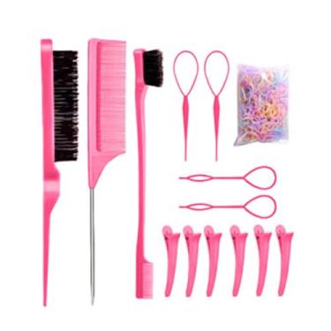 Imagem de Pente de pentear – Escova de corte – Escova de cabelo desembaraçadora portátil, ferramenta de pente pequeno para salão de barbeiro, despedida de mulheres, meninas e tranças