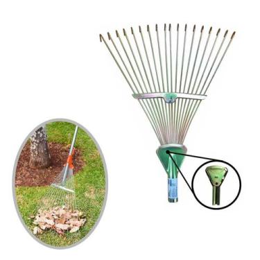 Imagem de Vassoura Para Grama Regulável Aço Sem Cabo 18D Bestfer