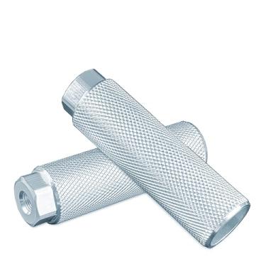 Imagem de KINSPORY 2 pinos de bicicleta para eixos de 0,9 cm, pinos de bicicleta antiderrapantes de liga de alumínio BMX para bancos traseiros de mountain bike, suportes para pedais traseiros de ciclismo