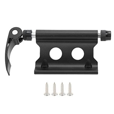 Imagem de Montagem do garfo de bicicleta Bloco de liberação rápida Bloco dianteiro Forek fixo Clipe Bagagem Rack Alumínio de alumínio Sturdy estábulo para o trailer de transporte de (Preto)