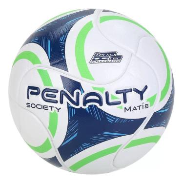 Imagem de Bola De Futebol Society Penalty Matís IX - Branco e Verde