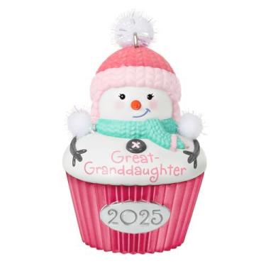 Imagem de Hallmark Keepsake Enfeite de Natal 2025, Bisneta Cupcake 2025