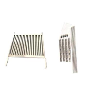 Imagem de Grelha Inox Uruguaia Parrilha Churrasco 50Cm + Suporte Tb75 - Plenitud