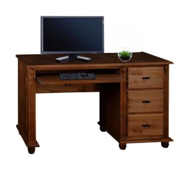 Imagem de Escrivaninha com Porta Teclado Liberado e Pés Torneados - Meyer Móveis