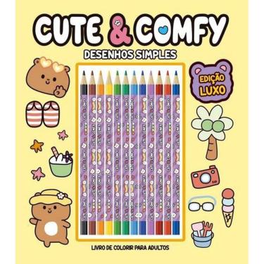 Imagem de Cute & Comfy - Desenhos Simples - Luxo - 12 Lápis De Cor