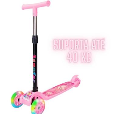 Imagem de Patinete Infantil 3 Rodas De Led Dobrável Scooter Crianças - Toy Mix, 