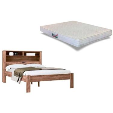 Imagem de Colchão Casal Ortopédico Herval + Cama Invicta Atacama - Santos Andirá