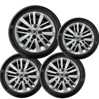 Imagem de 4X Calota Fiat Palio Siena Novo Uno Argo Cronos Aro 14
