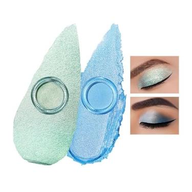 Imagem de Oulac Sombra creme também para iluminador de olhos de grande capacidade, altamente pigmentada, à prova d'água e de longa duração com fórmula hidratante, maquiagem brilhante para os olhos. 6g.16+02