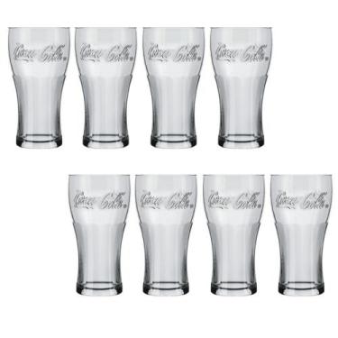 Imagem de Conjunto 8 Copo de Vidro 470ML Coca-Cola Transparente Nadir - NADIR FI