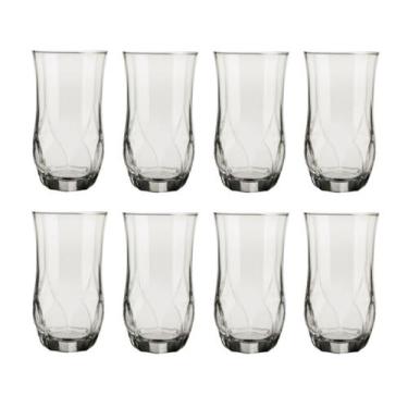 Imagem de 8 Copos Ópera Vidro Duravel Redondo 360ml Transparente Nadir - NADIR F