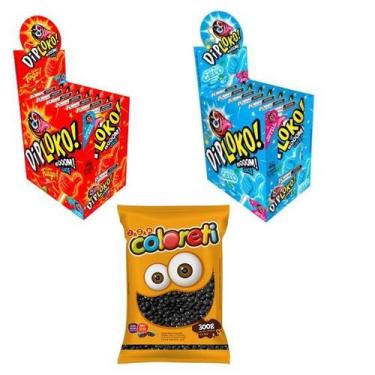 Imagem de Kit Pirulito Fogo, Gelo e Coloreti Preto Festa Halloween! - Danilla fo