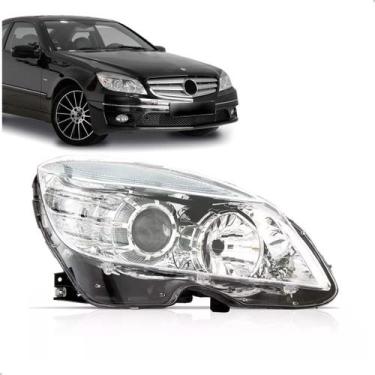 Imagem de Farol para Mercedes C180 2008 2009 2010 2011 Sem Xenon - TYC, Direito