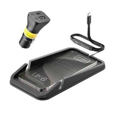 Imagem de Carregador de carro sem fio POLMXS C17 Almofada de carregamento rápido