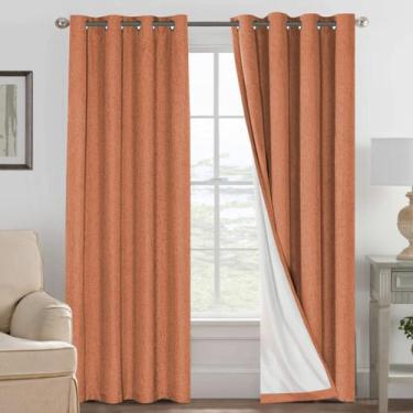 Imagem de Cortinas H.VERSAILTEX Halloween 100% Blackout 132x213cm Laranja