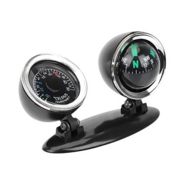 Imagem de Bússola De Painel De Caminhão Termômetro Medidor Ornamentos Decorativo