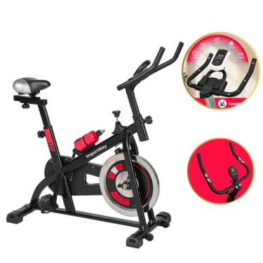 Imagem de Bicicleta Ergométrica Spinning Profissional 120Kg Mecânica 8Kg Inércia