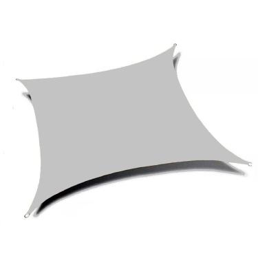 Imagem de Tela Sombreamento Cinza Toldo Garagem 5x5 Quadrada