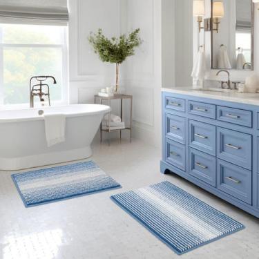 Imagem de Conjunto de tapetes e tapetes de banheiro BSICPRO Chenille Bath Mat