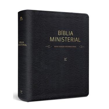 Imagem de Biblia Ministerial - Nvi - Capa Pu Preta Luxo