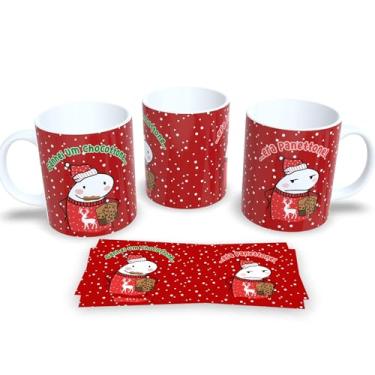 Imagem de Caneca de Porcelana com Tema de Natal – Para Café, Chá e Chocolatinho Quente (Ganhei um chocottone)