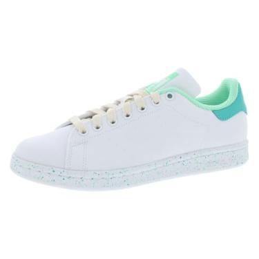 Imagem de adidas Tênis masculino Stan Smith (End Plastic Waste), Branco nuvem/Mint Rush/Pulse Mint-branco, 36