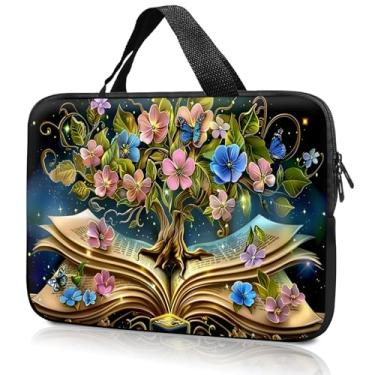 Imagem de Bolsa para laptop de 35.6 cm 38.1 cm bolsa para computador, 36.1 cm 39.1 cm capa para notebook compatível com Dell, Lenovo, Toshiba HP, Asus Notebook Messenger Pasta - Árvore da Vida