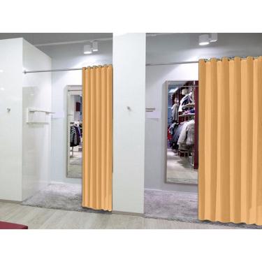 Imagem de Cortina Salmão Provador Roupas 3,00x2,00 Privacidade Total