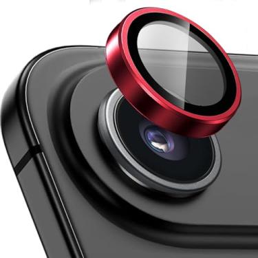 Imagem de KUXNGUYI Protetor de lente de câmera para iPhone Air, protetores de lente individuais, vidro temperado ultrafino resistente a arranhões com bordas de alumínio para Apple iPhone Air 6,5 polegadas