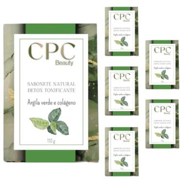 Imagem de Sabonetes Artesanais Naturais CPC Beauty (6 unidades, Detox tonificante de argila verde e colágeno)
