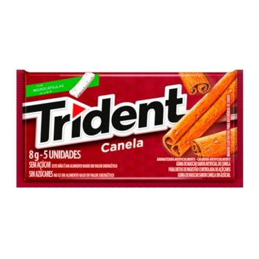 Imagem de Chiclete Trident Canela 8g com 5 Unidades