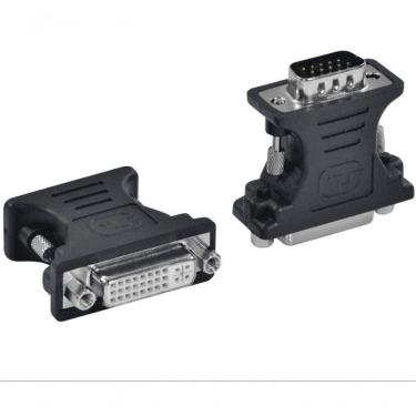 Imagem de Adaptador Dvi 24+5 Femea X Vga Macho 15 Pinos Adviif-v