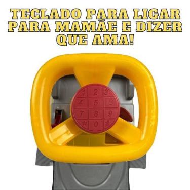 Imagem de Carrinho Trator Passeio Totoka Andador Infantil Menino Bebê - Brinqued