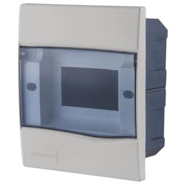 Imagem de Quadro De Distribuição De Embutir 5 Din - 56300-001 - Tramontina Quadro Distribuicao Emb.5 Trans Tramonti