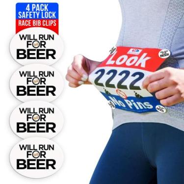Imagem de Clipes de babador de corrida BibBoards BibSnaps Safety Locks