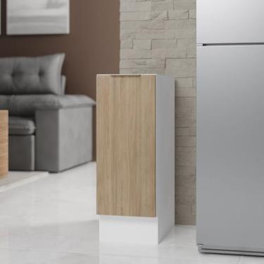 Imagem de Balcão 1 Porta 30cm sem Tampo com Rodapé Ipanema CabeCasa MadeiraOrigi