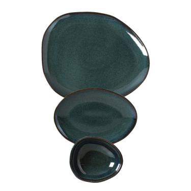 Imagem de Jogo de Pratos Oval 18 Peças Orgânico Oceano Porto Brasil