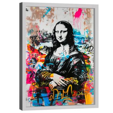Imagem de Quadro Decorativo Monalisa Grafite