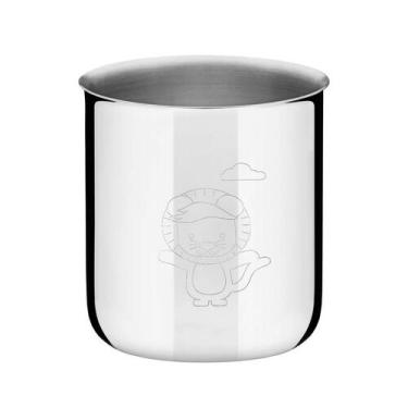 Imagem de Copo Infantil Tramontina Baby Friends em Aço Inox 340 ml