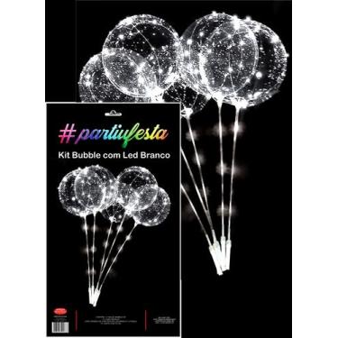 Imagem de Balão Bubble LED Cores - PartiuFesta