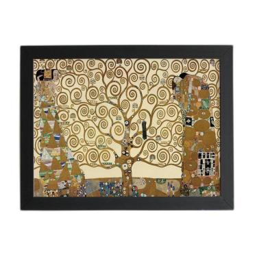 Imagem de A Árvore Da Vida Gustav Klimt Quadro Moldura Preta 60X40Cm