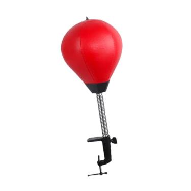 Imagem de Generic Saco de pancadas de mesa, saco de boxe com braçadeira, presente para controle da raiva, brinquedos para crianças e adultos, Vermelho
